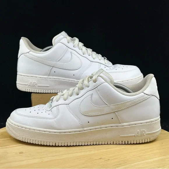 Nike Men\'s Air Force 1 Low \'07 Triple White 2021 Sneaker CW2288-111 Size 10.5 Nike Air Force 1  main image 4